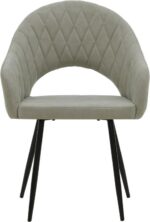 Πολυθρόνα Macie pakoworld ύφασμα antique γκρι-μαύρο 58x50x85εκ - Image 4
