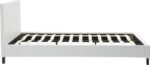 Κρεβάτι Nevil pakoworld 150x200 PU χρώμα λευκό ματ - Image 5