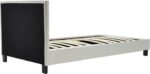 Κρεβάτι Nevil pakoworld 100x200 PU χρώμα λευκό ματ - Image 4