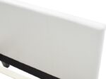 Κρεβάτι Nevil pakoworld 100x200 PU χρώμα λευκό ματ - Image 5