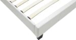Κρεβάτι Nevil pakoworld 100x200 PU χρώμα λευκό ματ - Image 6