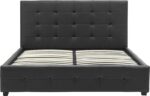 Κρεβάτι Roi pakoworld 160x200 PU μαύρο ματ + αποθηκευτικό χώρο - Image 4