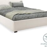 Κρεβάτι Norse pakoworld pu λευκό με αποθηκευτικό χώρο 160x200εκ