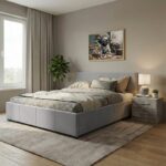 Κρεβάτι Norse pakoworld pu γκρι ματ με αποθηκευτικό χώρο 160x200εκ - Image 2