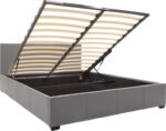 Κρεβάτι Norse pakoworld pu γκρι ματ με αποθηκευτικό χώρο 160x200εκ - Image 3