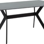 Τραπέζι Olivet pakoworld sintered stone μαύρο μαρμάρου-μαύρο 180x90x75εκ