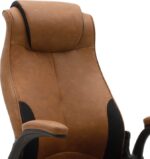 Καρέκλα γραφείου διευθυντή Bear pakoworld pu ταμπά antique-μαύρο - Image 5