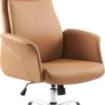 Καρέκλα γραφείου διευθυντή Derjio pakoworld καφέ pu 68x66x115εκ