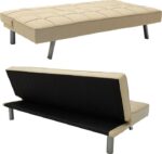 Καναπές-κρεβάτι Travis pakoworld 3θέσιος με ύφασμα μπεζ 175x83x74εκ - Image 5