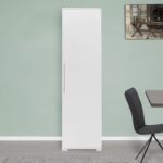 Στήλη Diamond1 pakoworld λευκό gloss 50x35x187εκ - Image 5