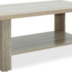 Τραπέζι σαλονιού RIANO pakoworld χρώμα sonoma 89,5x49,5x42,5εκ