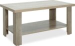 Τραπέζι σαλονιού RIANO pakoworld χρώμα sonoma 89,5x49,5x42,5εκ
