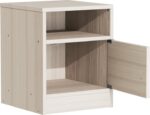 Κομοδίνο Foly pakoworld με ένα ντουλάπι γκρι oak 40x40x50εκ - Image 2