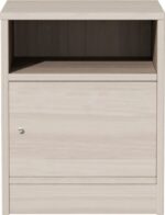 Κομοδίνο Foly pakoworld με ένα ντουλάπι γκρι oak 40x40x50εκ - Image 3