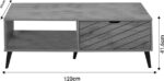 Τραπέζι σαλονιού Thelma pakoworld oak μελαμίνης 120x60x41.6εκ - Image 4