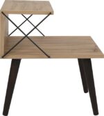 Βοηθητικό τραπέζι-κομοδίνο Gather pakoworld sonoma-καρυδί 50x40x55εκ - Image 4