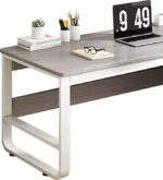 Γραφείο Salto pakoworld με συρταριέρα-MDF γκρι-λευκό 120x48x74εκ - Image 3