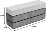 Συρταριέρα Sonlen pakoworld mdf σε καρυδί-μπεζ απόχρωση 120x40x72εκ - Image 4