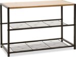 Παπουτσοθήκη Ramon pakoworld 6 ζευγών φυσικό-μαύρο 63x30x43εκ - Image 2