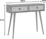 Κονσόλα Oslo pakoworld sonoma 100x29x81εκ - Image 5