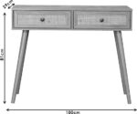 Κονσόλα Oslo pakoworld sonoma 100x29x81εκ - Image 6
