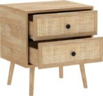 Κομοδίνο Oslo pakoworld sonoma 50x39x55εκ - Image 3
