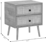 Κομοδίνο Oslo pakoworld sonoma 50x39x55εκ - Image 5
