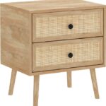 Κομοδίνο Oslo pakoworld sonoma 50x39x55εκ