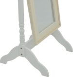 Καθρέπτης Malone Inart mdf σε λευκή αντικέ απόχρωση 55x50x160εκ - Image 4