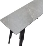Κονσόλα Lifo pakoworld MDF ανθρακί cement-μαύρο 120x40x75εκ - Image 4