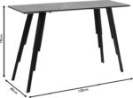Κονσόλα Lifo pakoworld MDF ανθρακί cement-μαύρο 120x40x75εκ - Image 5