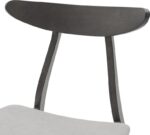 Καρέκλα Orlean pakoworld γκρι ύφασμα-rubberwood ανθρακί πόδι - Image 6