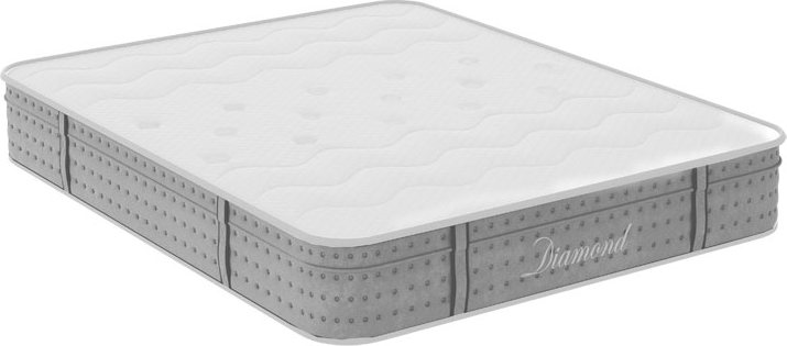 100-000009 Στρώμα Diamond pakoworld pocket spring+gel memory foam 25-27cm 150x200εκ - Image 1