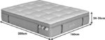 Στρώμα Luxury pakoworld pocket spring+gel memory foam+latex 34-36cm 160x200εκ - Image 6