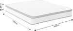 Στρώμα Perfecto pakoworld Continuous springs μονής όψης ανώστρωμα 22-24cm 140x200εκ - Image 2