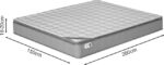 Στρώμα Perfecto pakoworld Continuous springs μονής όψης ανώστρωμα 18-20cm 150x200εκ - Image 6