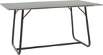 Τραπέζι Revello pakoworld sintered stone μαύρο μαρμάρου-μαύρο 150x90x75εκ