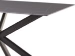 Τραπέζι Bethan pakoworld sintered stone γκρι cement-μαύρο 180x90x75εκ - Image 3