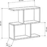 Βοηθητικό τραπέζι Homemania pakoworld χρώμα ανθρακί 60x20x60εκ - Image 3
