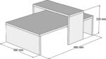 Τραπέζι σαλονιού Glow pakoworld χρώμα φυσικό-ανθρακί 80x50x32εκ - Image 4