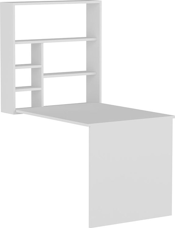 120-000084 Γραφείο τοίχου ανοιγόμενο Ravin pakoworld λευκό 63x90x154εκ - Image 1