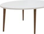 Τραπέζι σαλονιού Barton pakoworld λευκό-καφέ 90x45x40εκ - Image 6