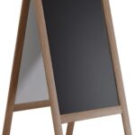 Stand μενού Felex pakoworld καρυδί-μαύρο 50x25x100εκ