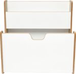 Ραφιέρα Crane pakoworld φυσικό-λευκό mdf 57x34x55εκ - Image 3