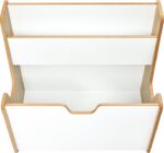 Ραφιέρα Crane pakoworld φυσικό-λευκό mdf 57x34x55εκ - Image 4