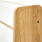 Ραφιέρα Crane pakoworld φυσικό-λευκό mdf 57x34x55εκ - Image 5