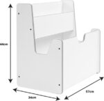 Ραφιέρα Crane pakoworld λευκό mdf 57x34x55εκ - Image 3
