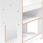 Ραφιέρα Seagull pakoworld λευκό mdf 57x34x70εκ