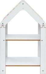 Ραφιέρα τ. Montessori Zoilen pakoworld λευκό-ροζ mdf 50x30x80εκ - Image 2