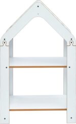 Ραφιέρα τ. Montessori Zoilen pakoworld λευκό-μπλε mdf 50x30x80εκ - Image 3